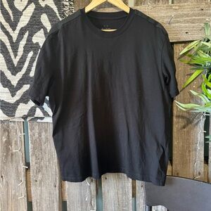 Armani Exchange Jet Black Short Sleeve Tee